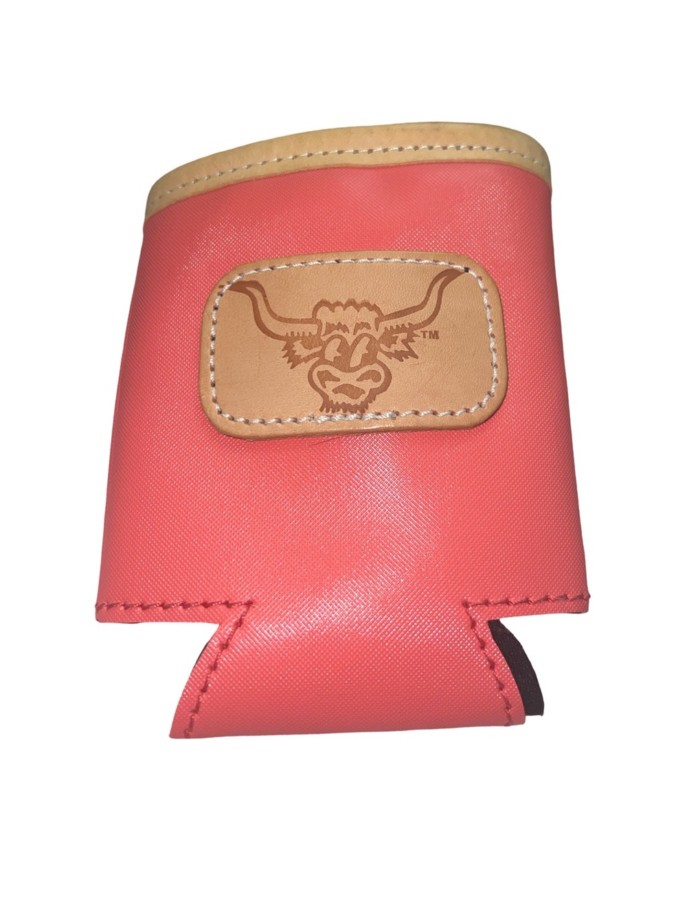 Jon Hart Pink Longhorn Can Koozie 4 1/4” tall